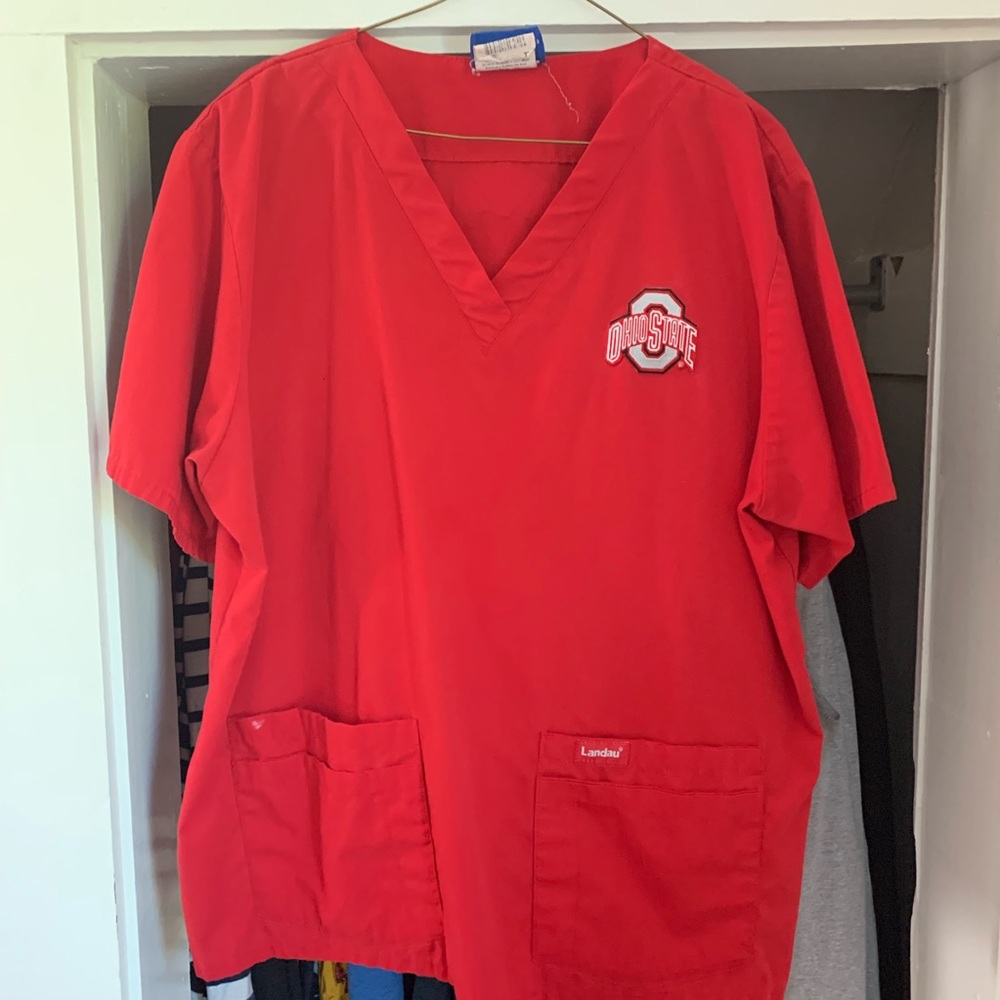 Ohio state scrub top